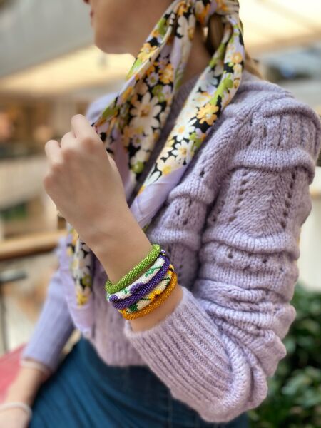 Menekşe Bohem Bileklik