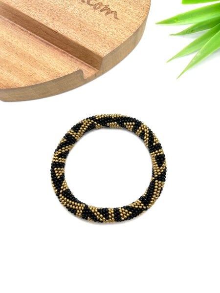 Üçgen Bohem Bileklik (siyah)