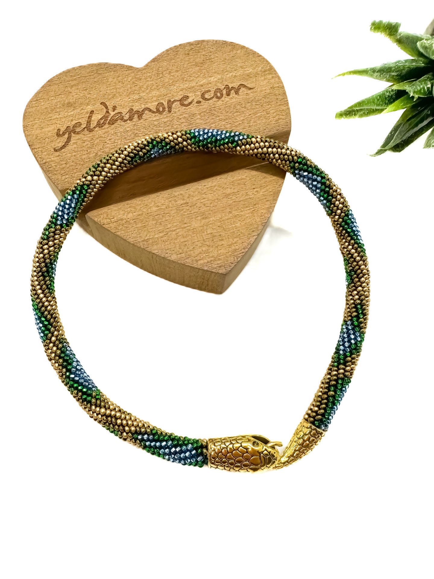 Snake Bohem Kolye (mavi)