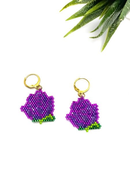 Eliza Miyuki Küpe (Mor)