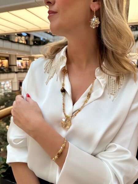 Swarovski Yonca Miyuki Kolye