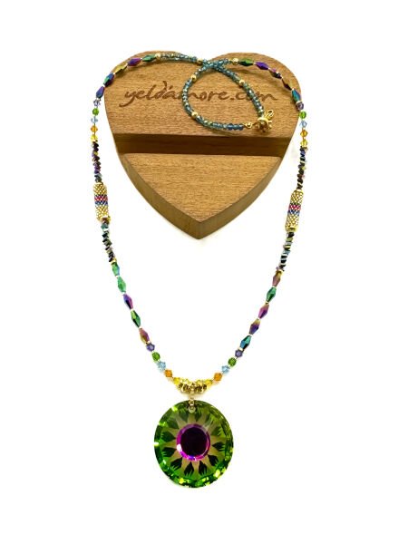 Swarovski Güneş Miyuki Kolye