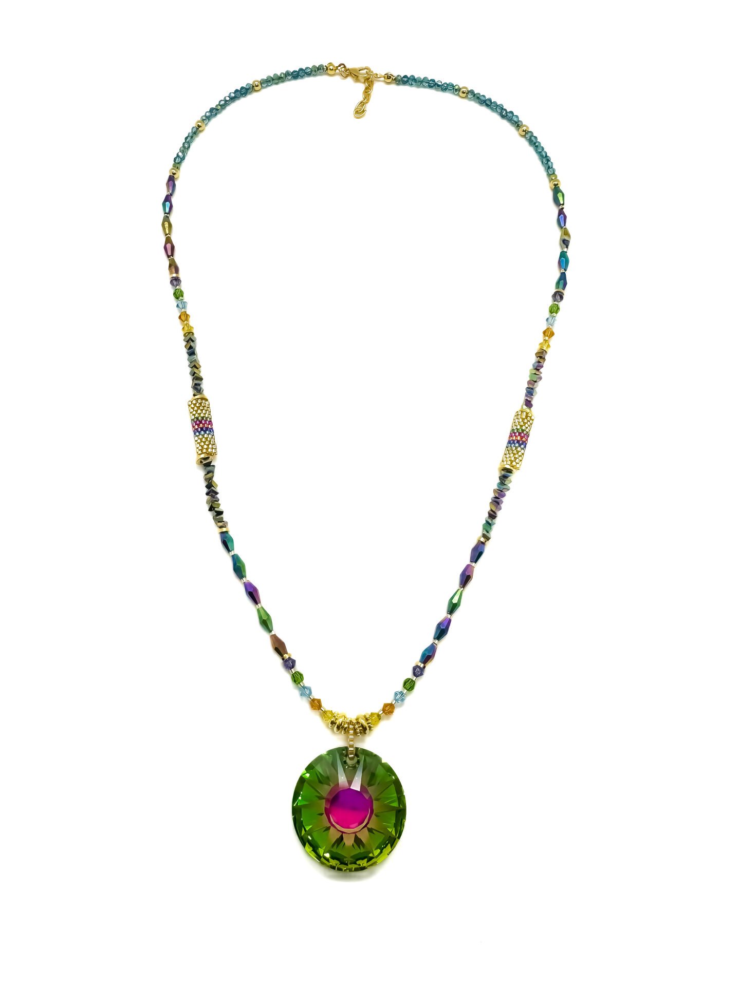 Swarovski Güneş Miyuki Kolye