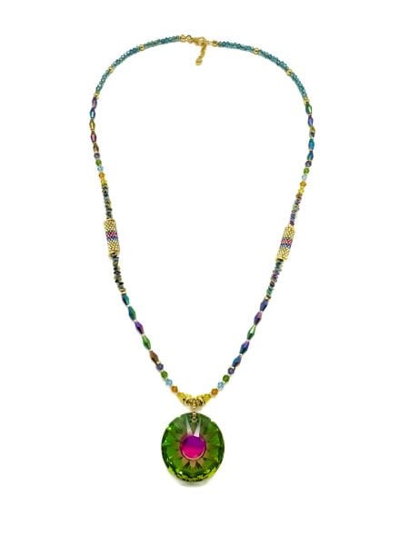 Swarovski Güneş Miyuki Kolye