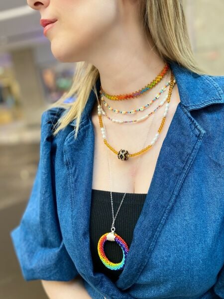 Zikzak Choker Miyuki Kolye