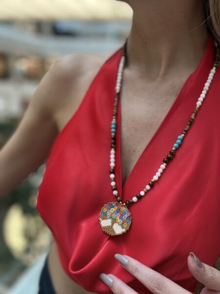 Hayat Ağacı Miyuki Kolye