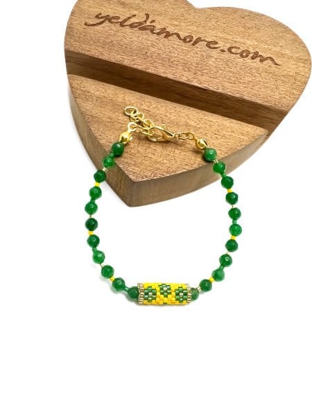 Yeşil Kuvars Miyuki Bileklik