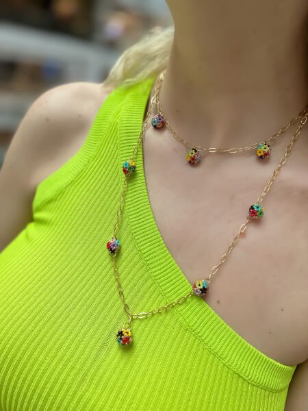 Ball Miyuki Kolye Kısa