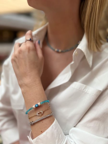 Mavi Kuvars Miyuki Bileklik