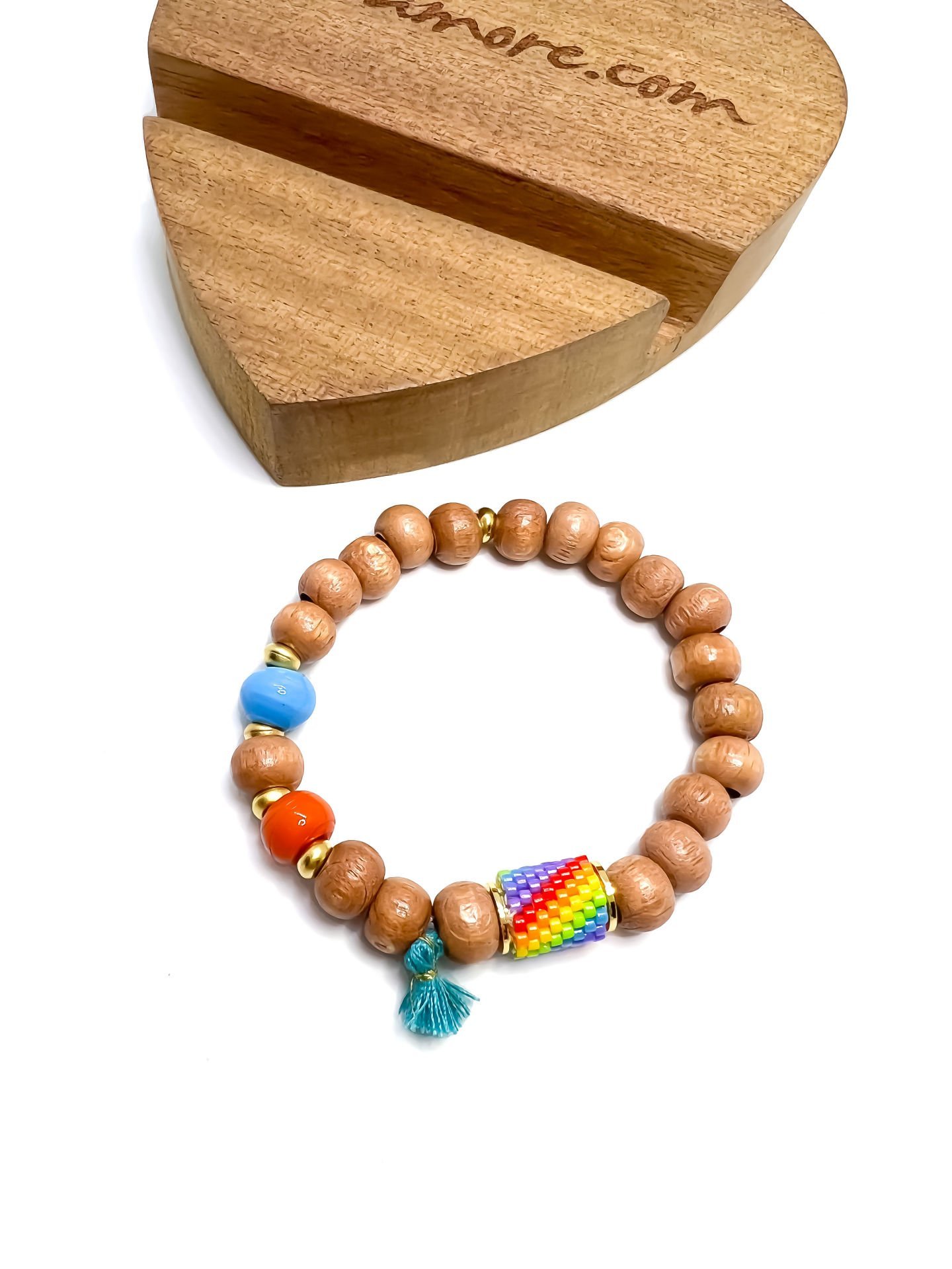 Tik Ağacı Miyuki Bileklik (çapraz şerit)