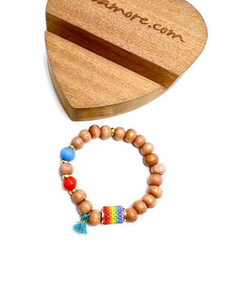 Tik Ağacı Miyuki Bileklik (Düz şerit)