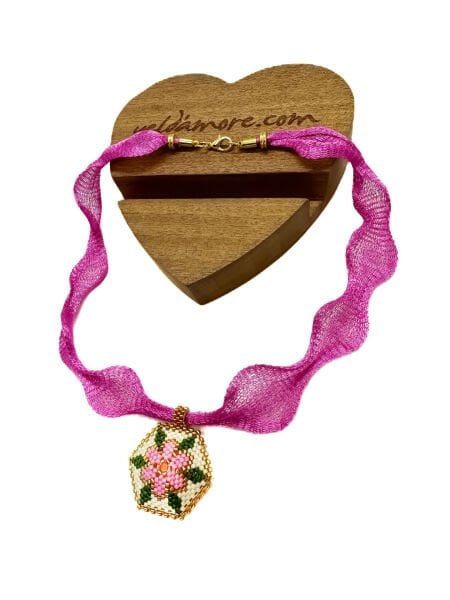 Manolya Miyuki Kolye (Pembe)