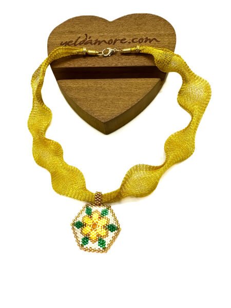 Manolya Miyuki Kolye (sarı)