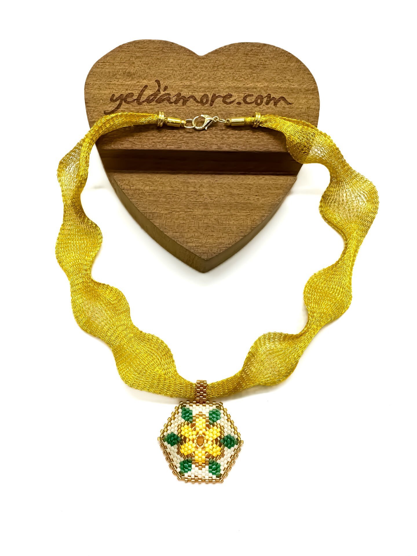 Manolya Miyuki Kolye (sarı)