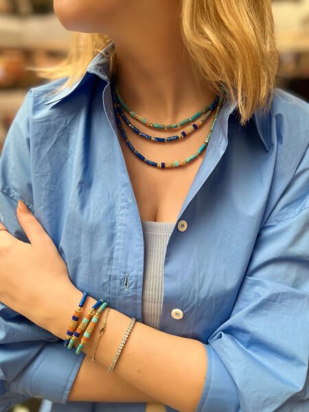 Varasit Taş Miyuki Bileklik(lacivert)