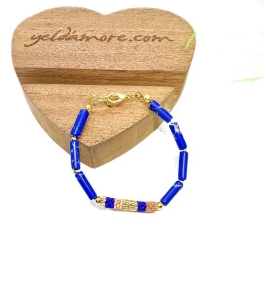 Varasit Taş Miyuki Bileklik(lacivert)