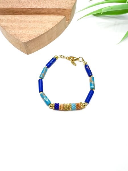 Varasit  Miyuki Bileklik (mavi-lacivert)