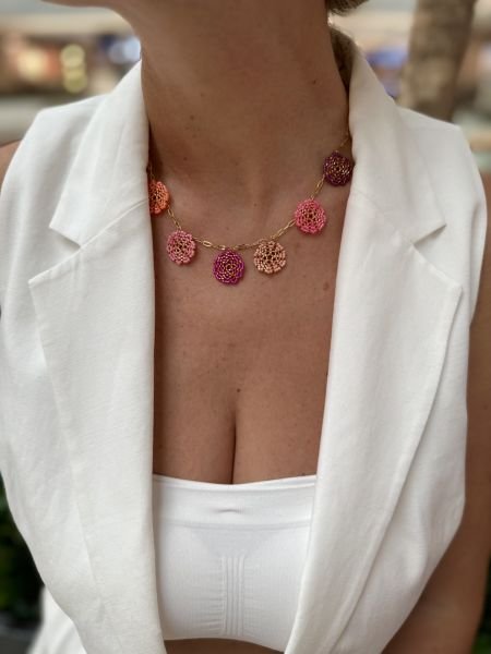 Devana Miyuki Kolye (pembe)