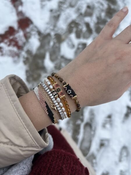 Kuvars Taş Miyuki Bileklik