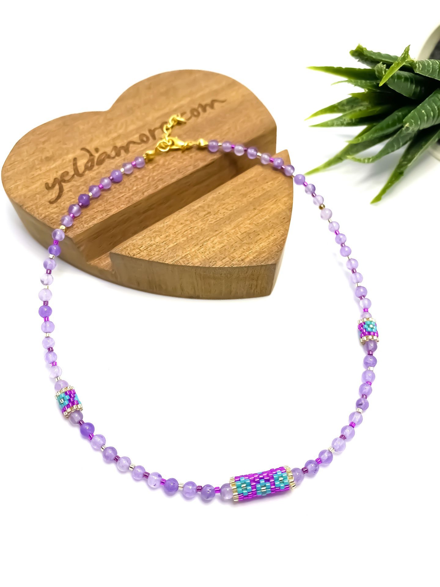 Kuvars Taş Miyuki Kolye