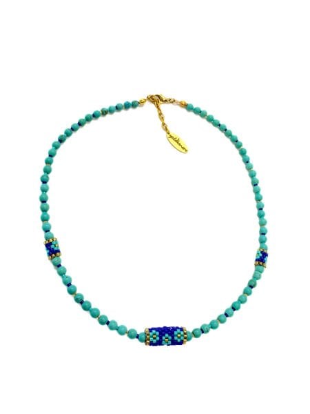 Turkuaz Miyuki Kolye