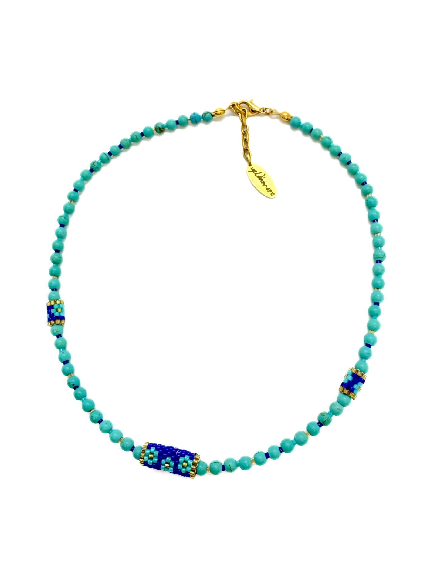 Turkuaz Miyuki Kolye