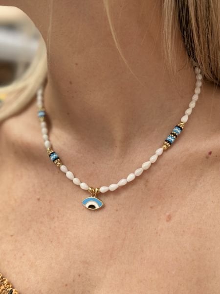 Sedef Göz Miyuki Kolye