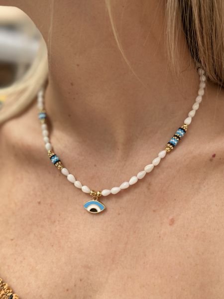 Sedef Göz Miyuki Kolye