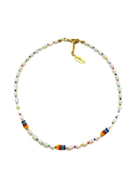 İnci Miyuki Kolye (renkli )