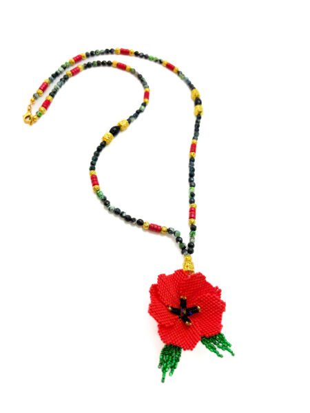 Gelincik Doğal Taş Kolye