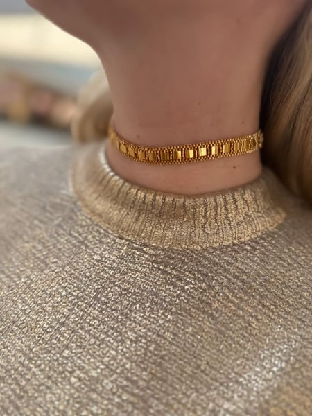 Altın Tila Choker Kolye