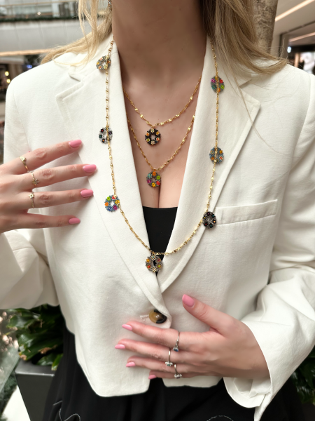 Devana Çiçek Uzun kolye