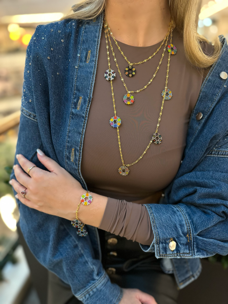 Devana Çiçek Uzun kolye