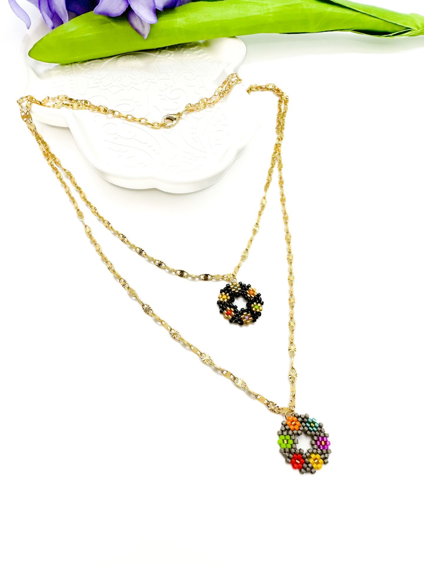 Devana Çiçek Kısa Kolye