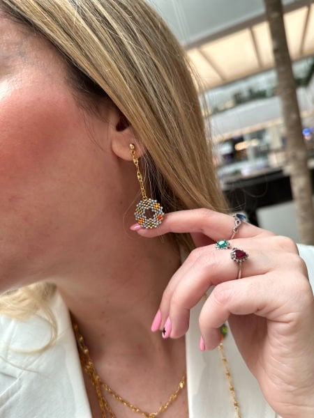 Devana Çiçek Küpe