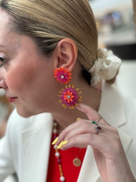 Voyant Miyuki Küpe (pembe)