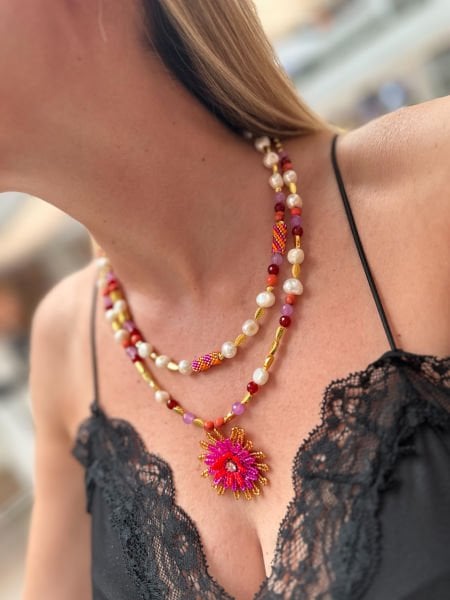 Voyant Doğal Taş Miyuki Kolye