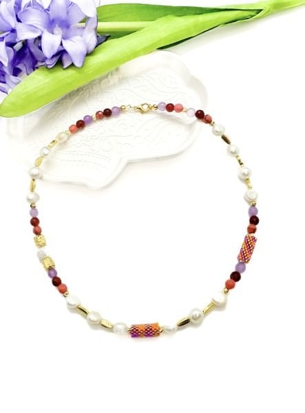 Voyant Doğal Taş Kısa Kolye