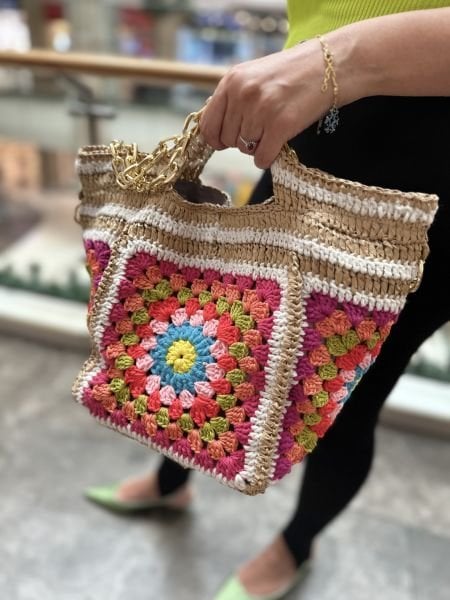 Zincir Detaylı Tasarım Çanta