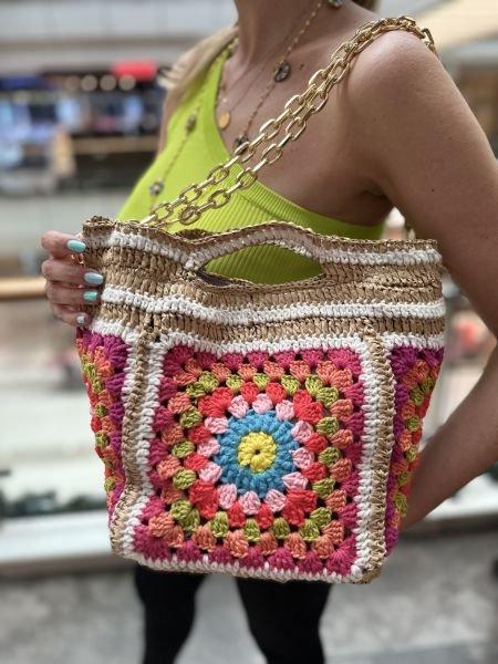 Zincir Detaylı Tasarım Çanta