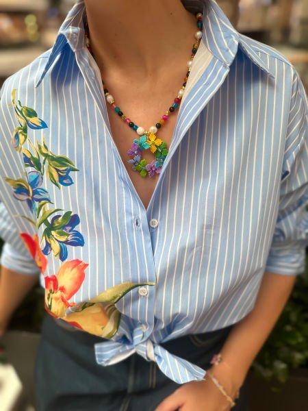 İris Doğal Taş Miyuki Kolye