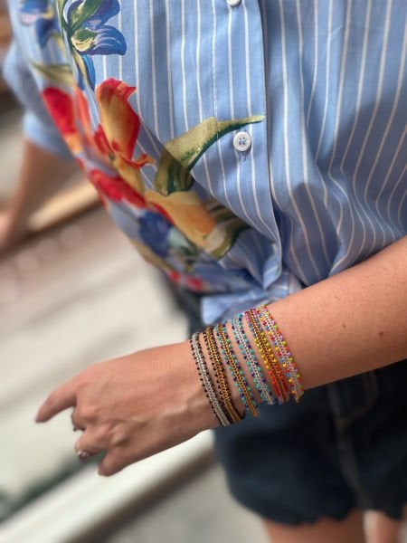 Mavi Gümüş Miyuki Bileklik