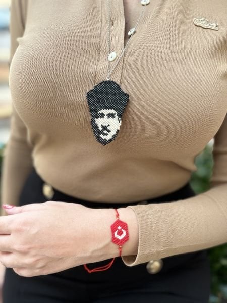 Türk Bayrağı Miyuki Bileklik