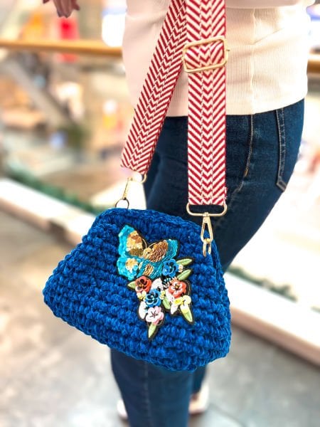 Kelebek Nakış Çanta