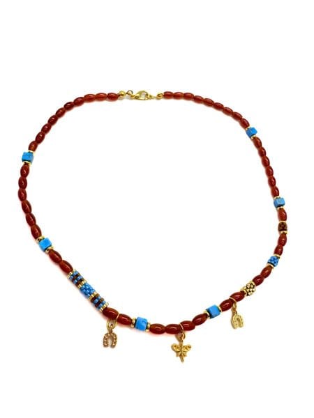 Akik Şans Miyuki Kolye