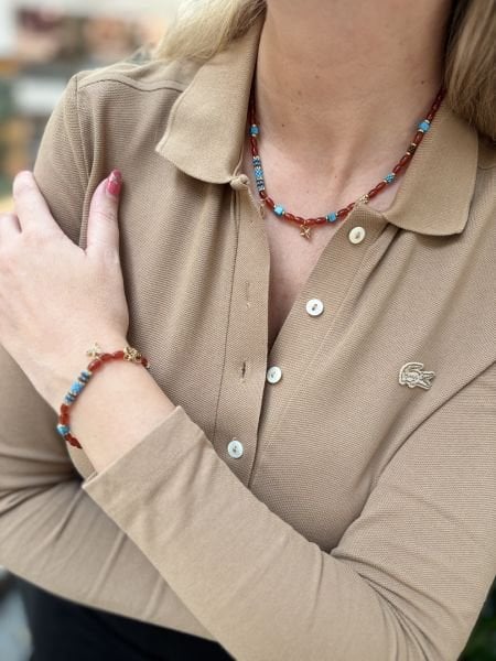 Akik Şans Miyuki Kolye