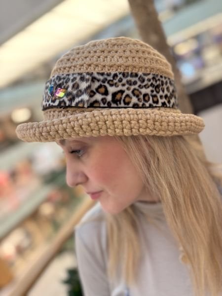 Leopar Örgü Şapka