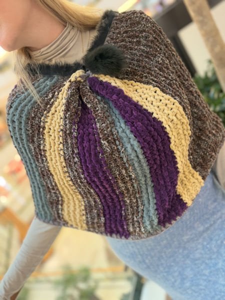 Kadife Örgü Bolero