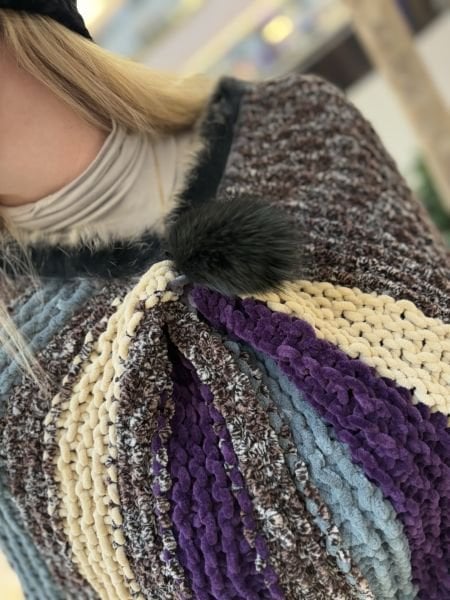 Kadife Örgü Bolero