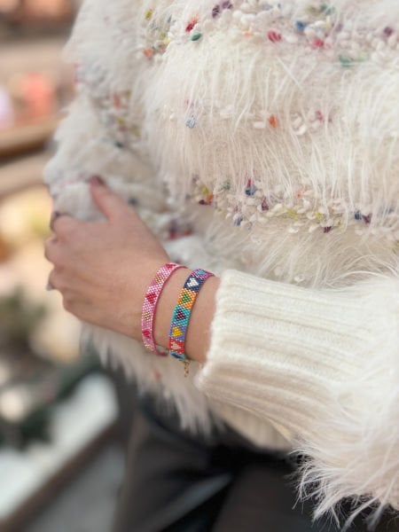 Kalp Miyuki Bileklik (renkli)